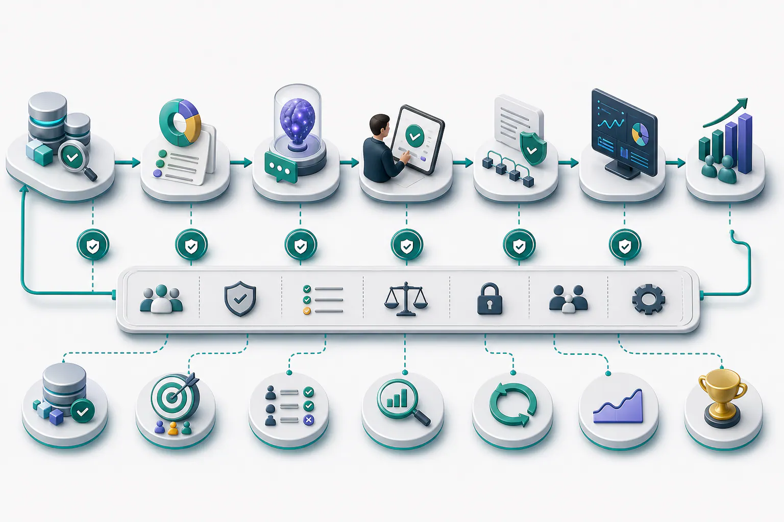 Roadmap de IA en ventas B2B gobernada Roadmap para implementar IA en ventas B2B con datos confiables, gobierno, supervisión humana e indicadores